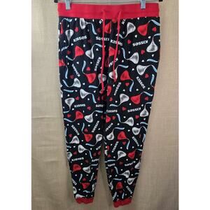 Hershey‎ Kisses Joggers Lounge Pajama Pants Unisex Size Medium Valentine Pockets